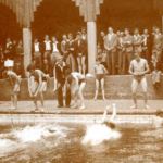 Swimming relays, 1945
